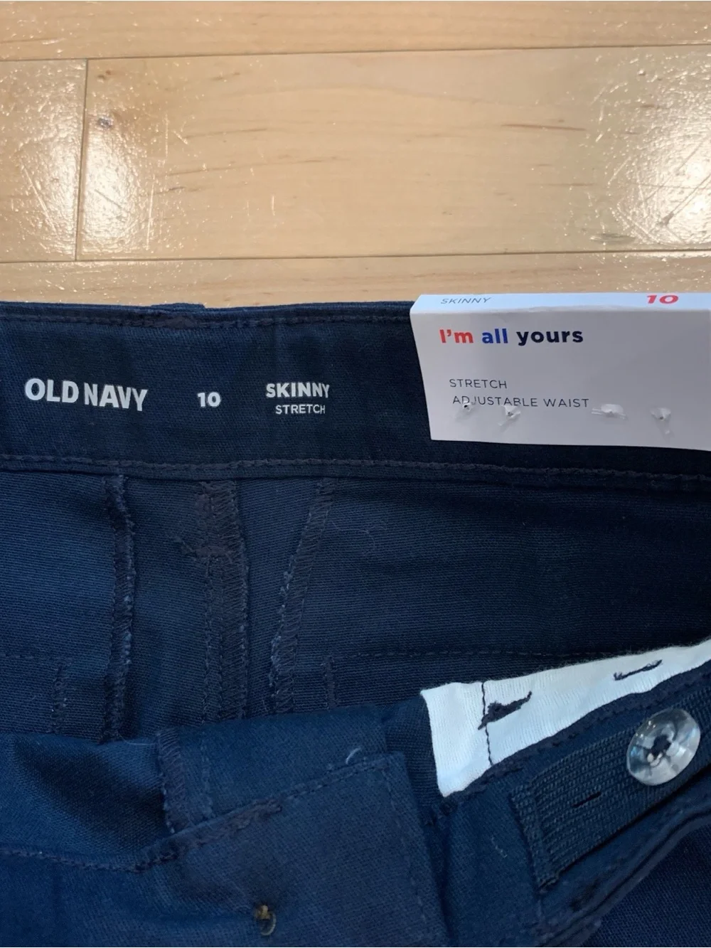 New! Old Navy Skinny Stretch School Uniform Pants – Youth Girls Size 10 – Navy